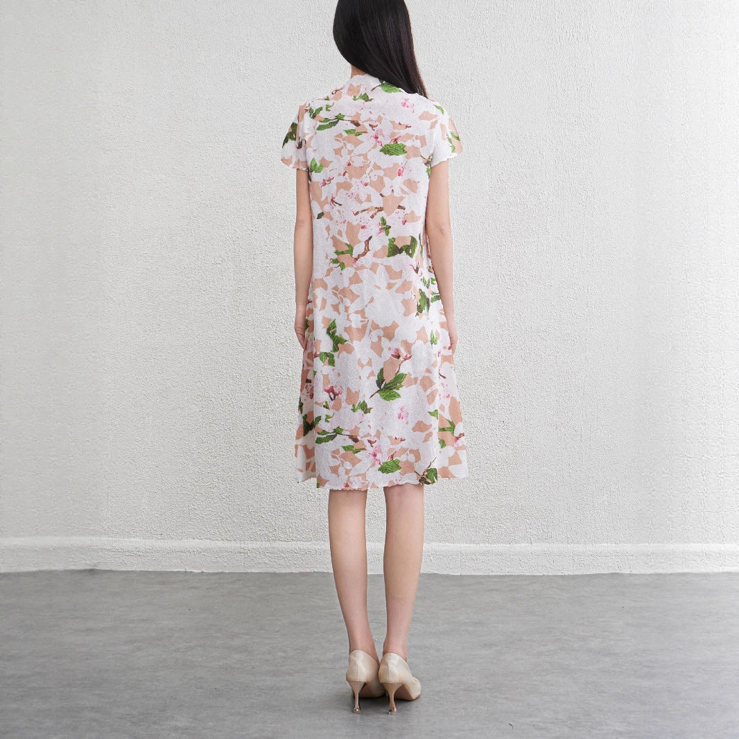 Floral dress for women slimming dress