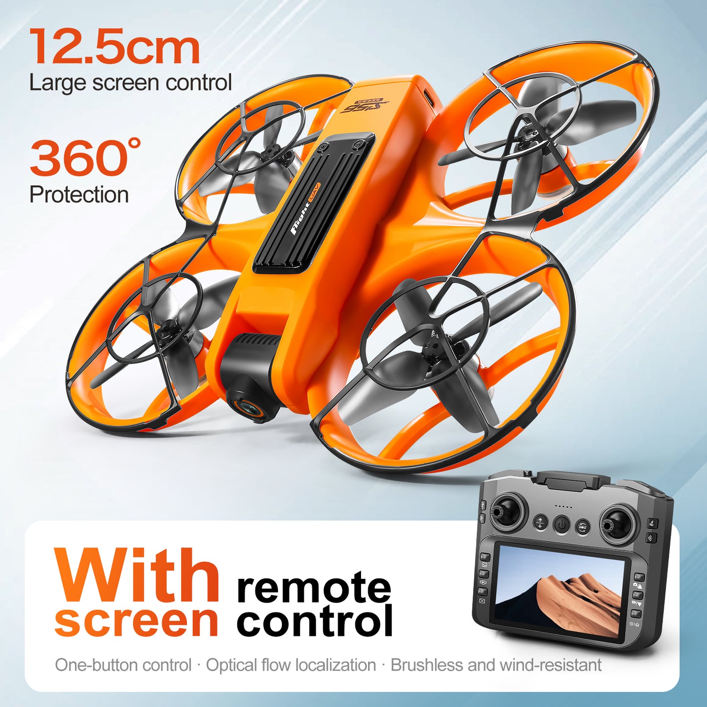 S156 Brushless Drone With Remote Control And Screen, Racing Drone For Aerial Photography, HD Quadcopters With Optical Flow Positioning