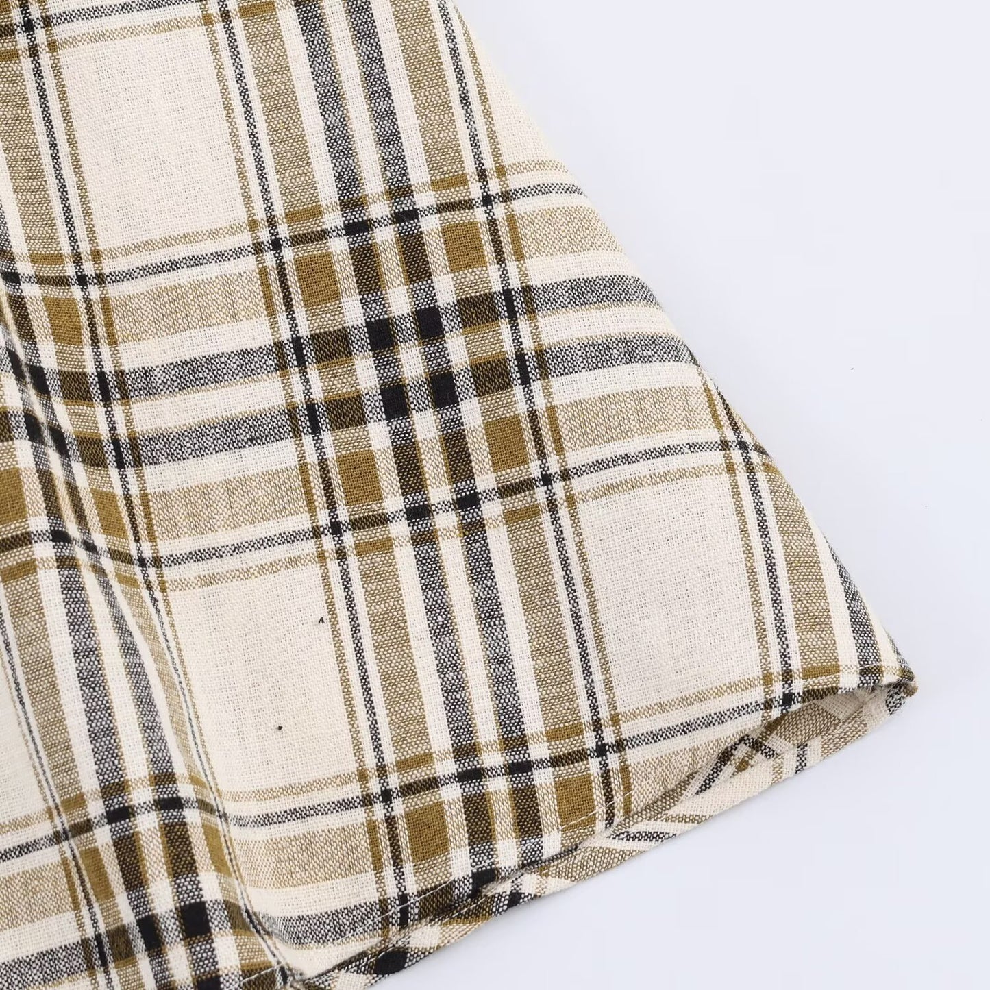 Chic Asymmetrical Plaid Midi Dress Women's Dress