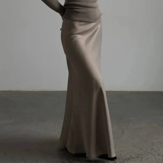Elegant White Skirts for Women Chic Casual Slim Skirts Spring Autumn Comfortable High Waist A-Line Skirts Female