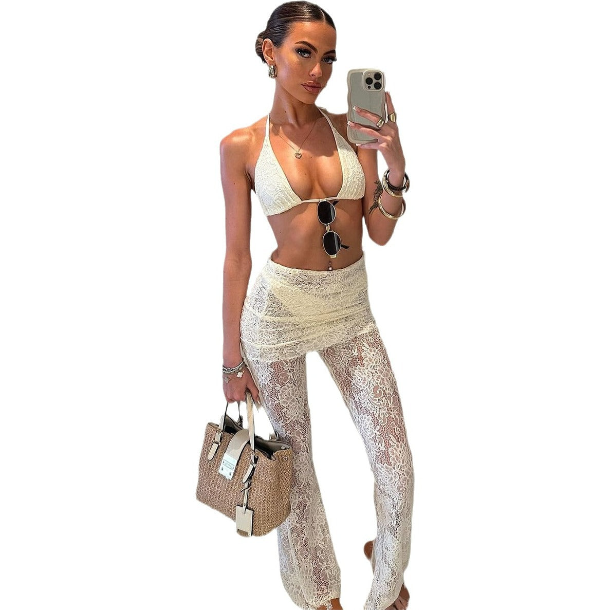 Three-Piece Bikini Lace Sexy Women's Swimsuit
