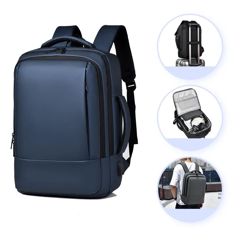 High Quality New Expandable Computer Backpack Large Capacity Travel Backpack for Mens Business Bag 17.3inch Backpack for Men