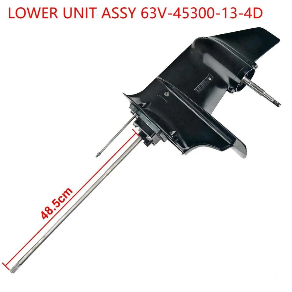 Outboard Engines Parts Gearcase 63V-45300-13-4D Long Lower Unit Assy for Yamaha 2 Stroke 15hp Outboard Motor Parts 9.9FMH 15FMH