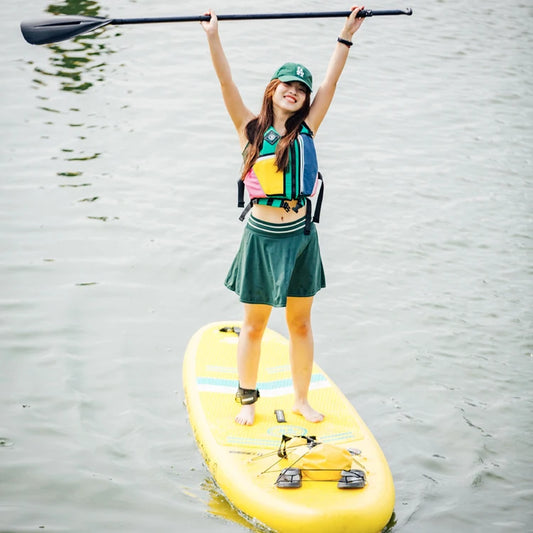 Durable PVC and EVA SUP Paddle Board Inflatable Stand up Surfboard Water Sports for Perfect for Kids and Beginners