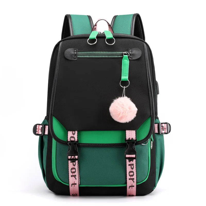 Latest Design Korean Utility Large Capacity Oxford Outdoor Casual Unisex Waterproof School Backpack