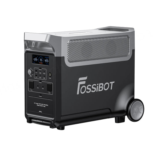 FOSSiBOT F3600 Pro Portable Power Station 3840Wh LiFePO4 Solar Generator 3600W AC Output 2000W Solar Charge With Rolling Wheels