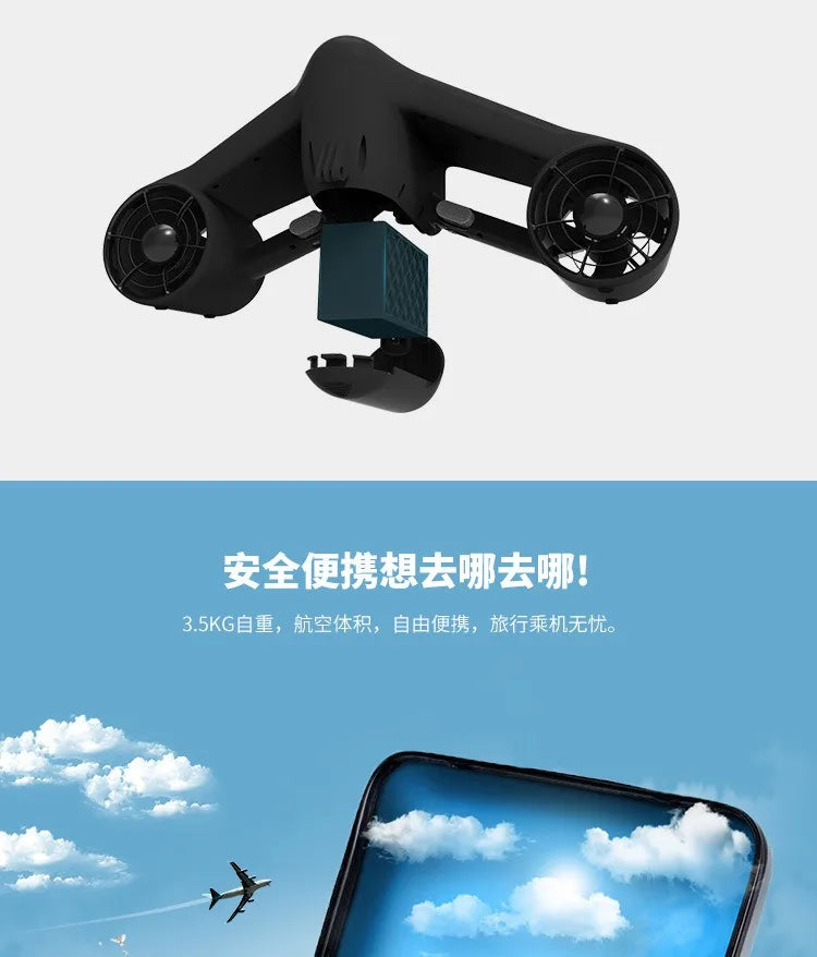 Sinodiving 480W Underwater Sea Scooter for Both Adults and Kids Smart Underwater Scooters Seal and Models with Camera Mount
