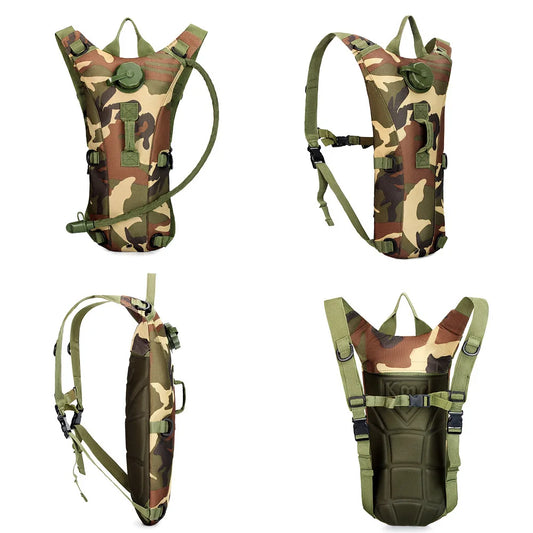 20-35L Oxford Waterproof Camouflage Backpack EVA Frame for Outdoor Travel Cycling Mountaineering Tactical Use Portable Drinking