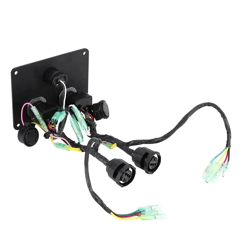 Dual Key Switch Panel Dual Engine Key Switch Assembly for Outboard Engines 6K1-82570-08-00