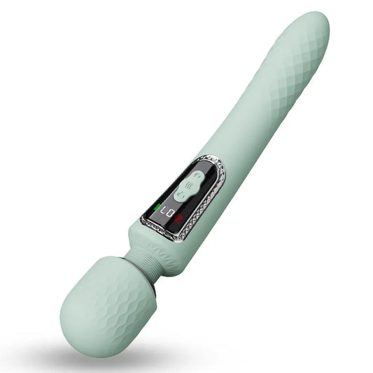 Powerful LCD Heating USB Charging AV Wand Vibration Adult Products Actress Popular Telescopic Wands Vibrator in Japan