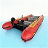 Truekit Quality 330/360/390/430cm Folding Inflatable Catamaran Boat 4 Persons High Speed Fishing Dinghy