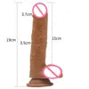 New Arrivals Silicone Golden Realistic Dildos Female Masturbation Suction Cup Penis Lesbian Adult Products