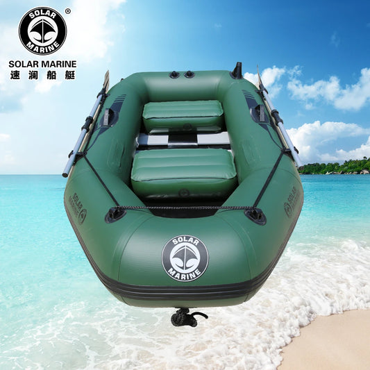 3 Person 2.3M PVC Inflatable Rowing Boat Fishing Kayak Canoe Drifting Raft Dinghy Hovercraft Sailboat