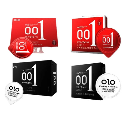Olo Hyaluronic Acid 001 Male Condoms Goddess Jelly Box Delivery Adult Products