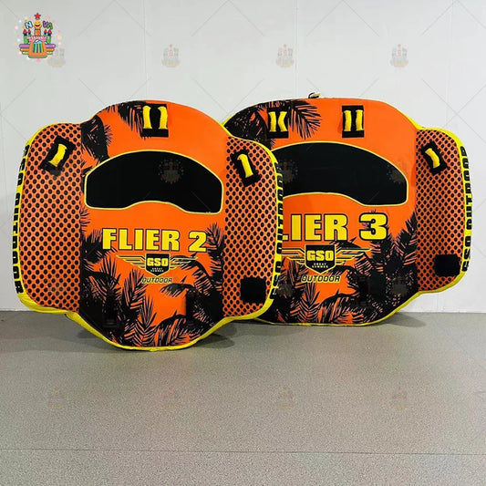 NOVA Flier PVC Inflatable Water Ski Tubes 2-3 Person Towable Inflatable Boats for Water Sports, Rental & Water Ski Recreation