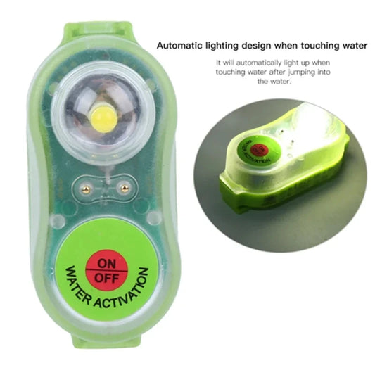 LED Seawater Activated Life Jacket Light Safety Vest for Adult Waterproof Survival Gear Accessory