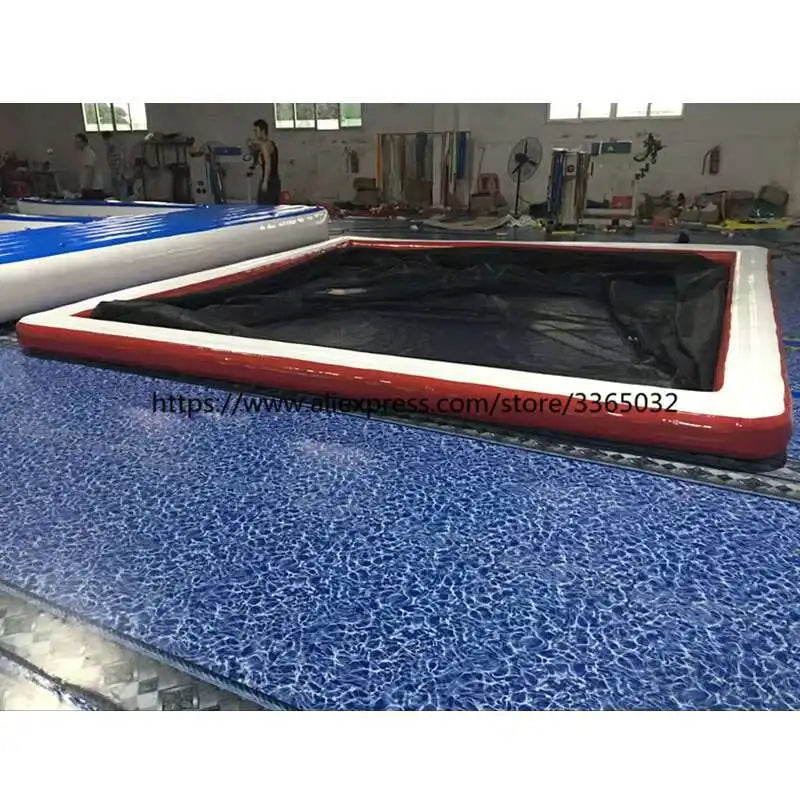 5X5 Meter Inflatable Sea Pool For Yacht BoatsPopular Floating Inflatable Water Pool For Boat Swimming