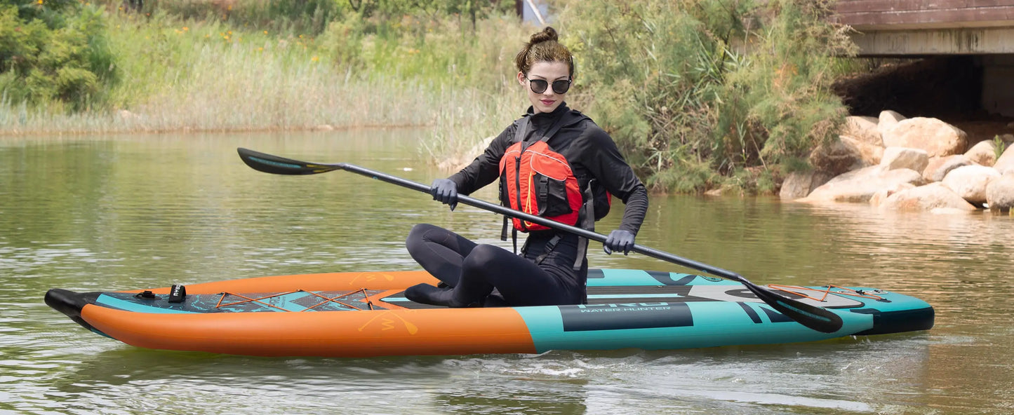 Myboat Pontoon Fishing Boat SUB Waterproof Inflatable Paddle Board 335x120x15cm Aquatic Fishing With Accessories SUP