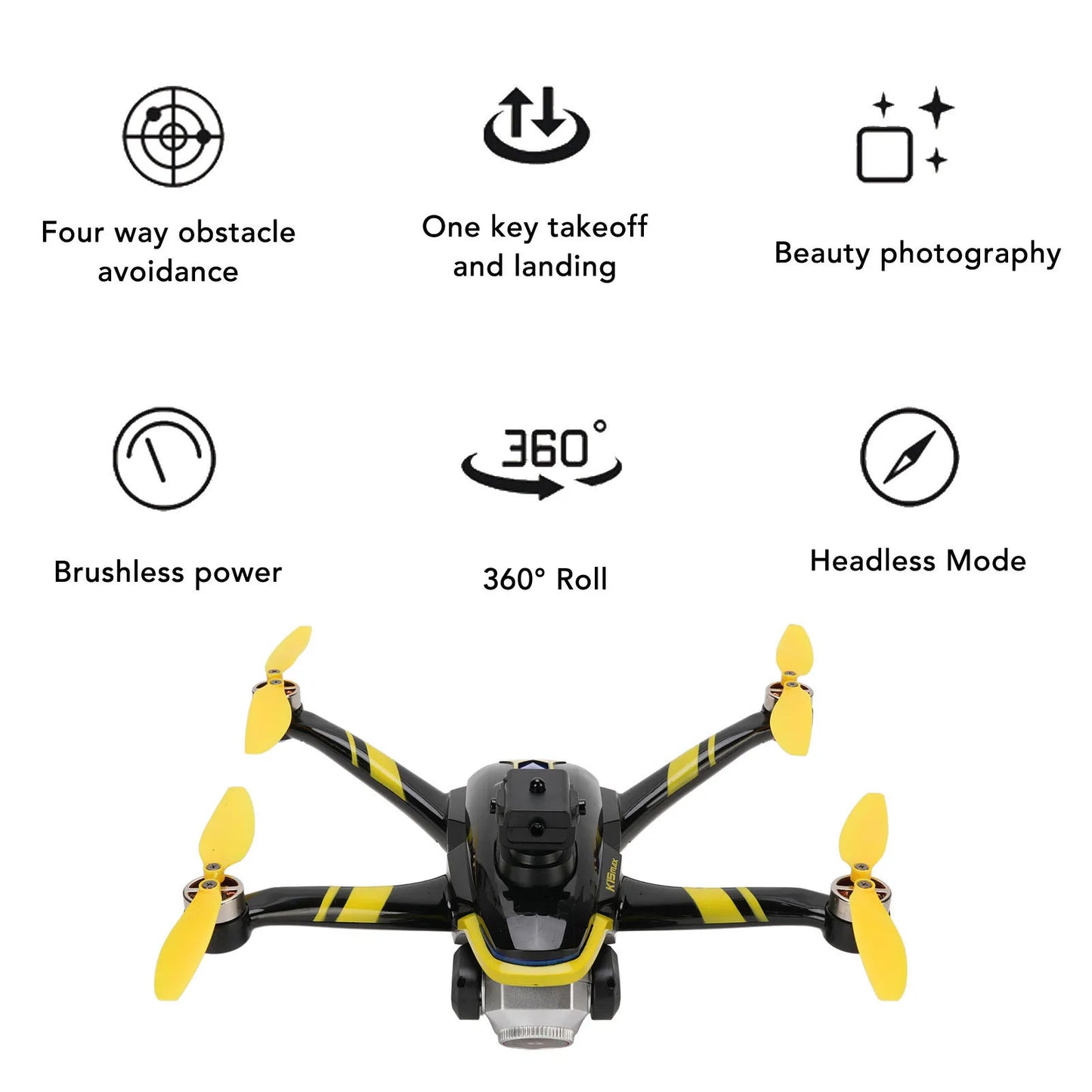 Remote Control Drone with Screen 4K High Definition Camera Smart Obstacle Avoidance Brushless Quadcopter for Aerial Photography