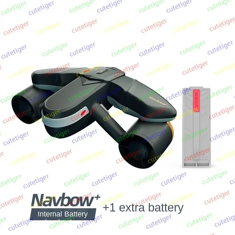 Handheld electric assisted diving booster。Underwater thruster