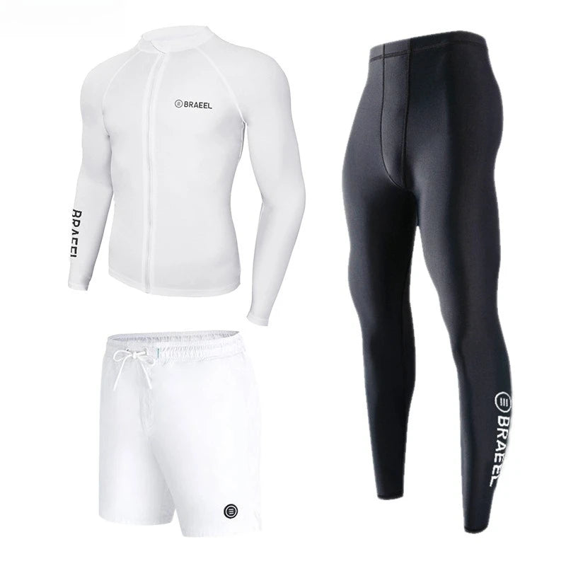 Wetsuit Men's Sunscreen Quick-drying Split Long Sleeve Trousers Snorkeling Water Suit Couple Warm Swimsuit Surf Suit