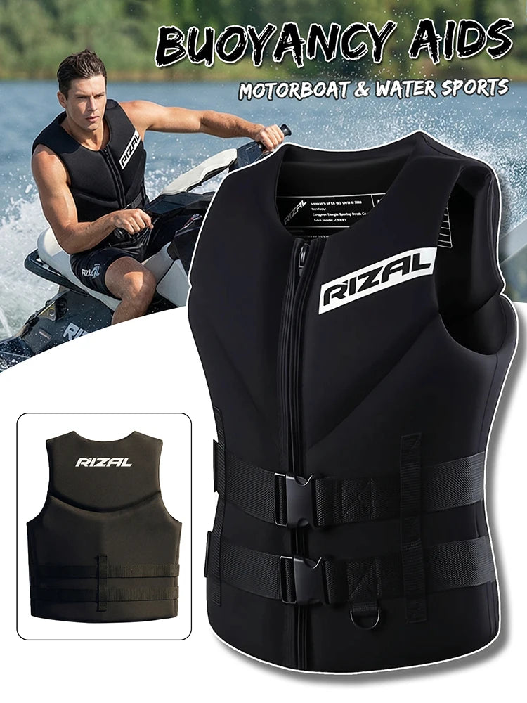 Life Vest Adults Surf Vest Kayak Wakeboard Motorboats Raft Rescue Boat Ski Water Sports Swimming Drifting Rescue Life Jacket