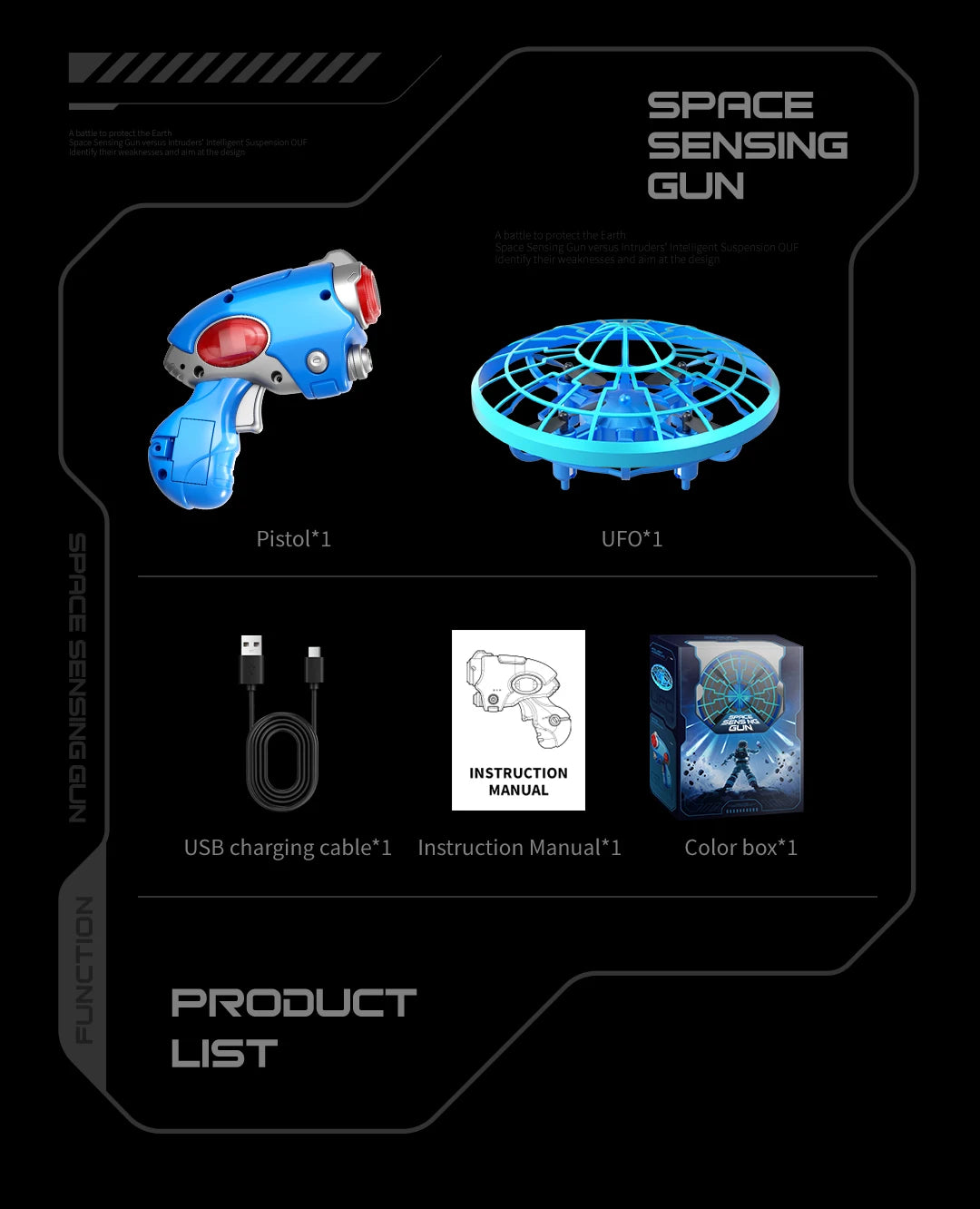 Hovering UFO Drone With Hand Gesture Control 2025 Infrared Induction Flying Saucer For Kids Easy Auto-Hover Mini RC Airplane Toy
