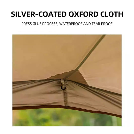 MOUNTAINHIKER Outdoor With Windows Tent 8-10Person Camping Dome Tents Light Luxury Round Big Canopy Large Awning Pergola Tent