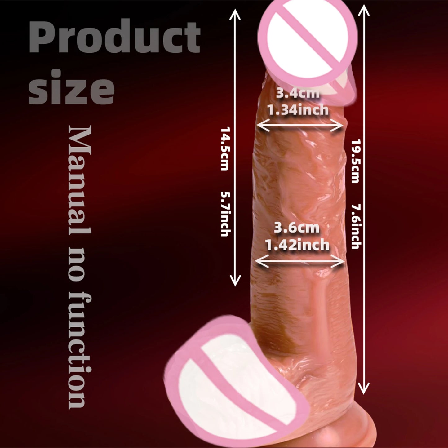 Dildo Vibrator with Remote – 10 Vibration Modes, Telescopic & Rotating Features, Realistic Shaft
