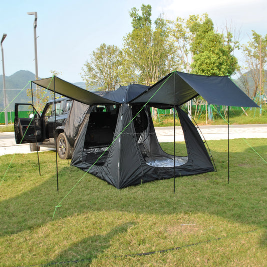 Tent for Camping, 6-Person Car Camping Tailgate Tent for Outdoor, Easy Set up with Canopy