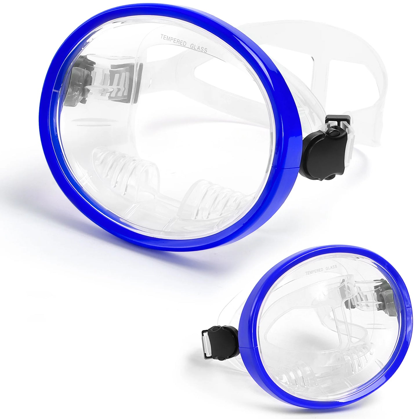 Adult Dive Mask: Wide View Anti-Fog Lens for Scuba, Snorkeling & Freediving - Comfortable Water Goggles