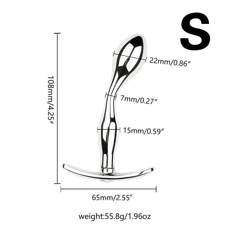 Metal Anchor Base Anal Plug outdoor Butt Plug Stainless Dildos Women'S Vaginal Plug Adult Couple Gay Masturbating Intimate Toys