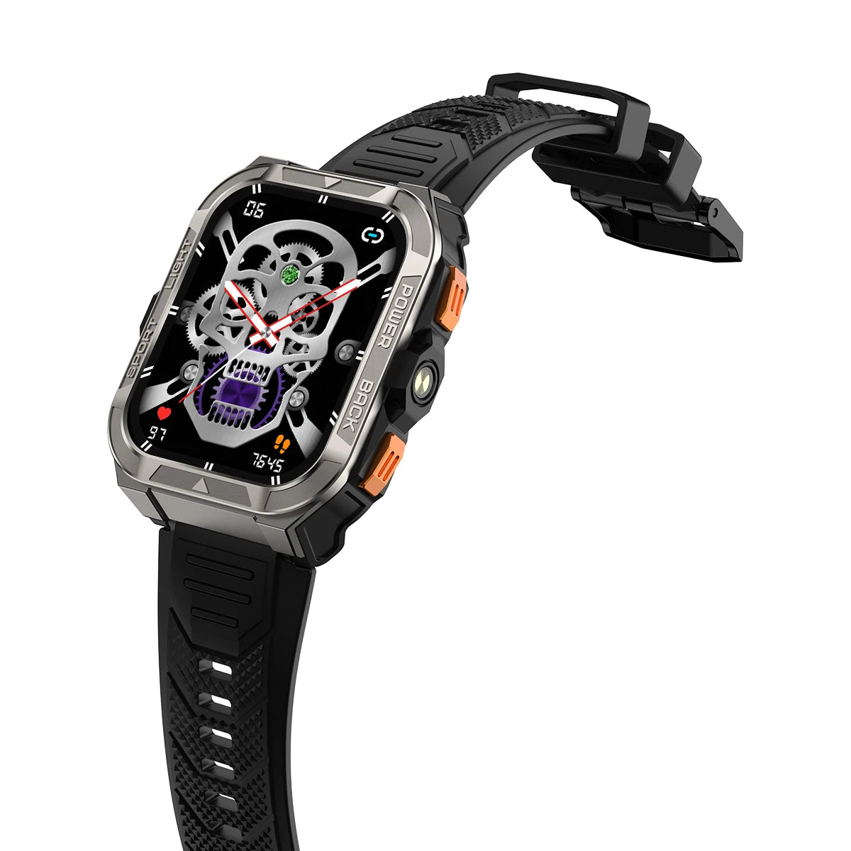 Blackview W80 PRO Outdoor Smart Watch with GPS Positioning, 1.91‘’ TFT Display 900mAh with Flashlight Health Monitoring Watch