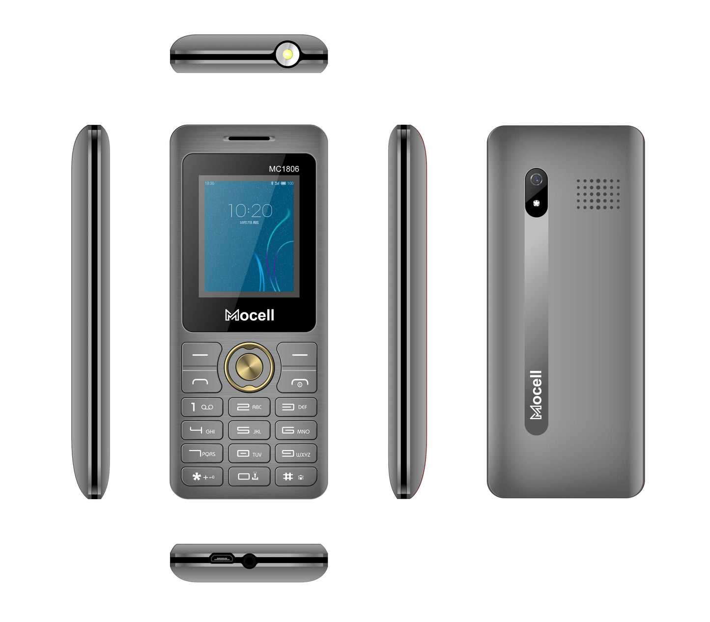 Mocell MC1806 Feature Phone 1.77" Display Digital Camera Dual Sim Loud Speaeker MP3 MP4 FM Radio Sound Recorder Senior Phone