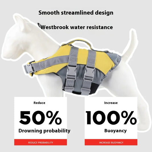 Dog Life Jacket Summer Safety Clothes Dog Life Vest Swimming Clothes Swimwear Pet Coat Jacket