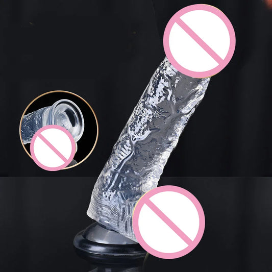 Sex Toys for Women Realistic Big Jelly Dildo Strong Suction Cup Anal Masturbation Realistic Dick Penis G Spot Dick Adult Sex Toy