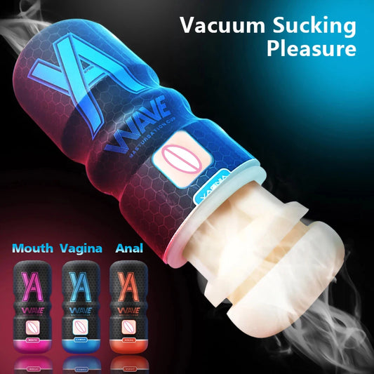 Powerful Sucking Masturbation Cup Realistic Anal Vagina Pocket Pussy Blowjob Massager Male Masturbator Sex Toys for Men 18+ Toys