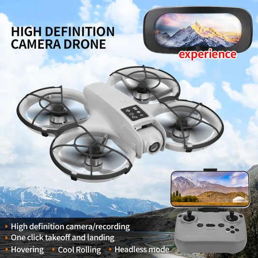 RC Dron with Glasses WIFI FPV H36 Drone Wide Angle HD 4K Camera Height Hold RC Foldable Quadcopter Dron Helicopter Toys Gifts