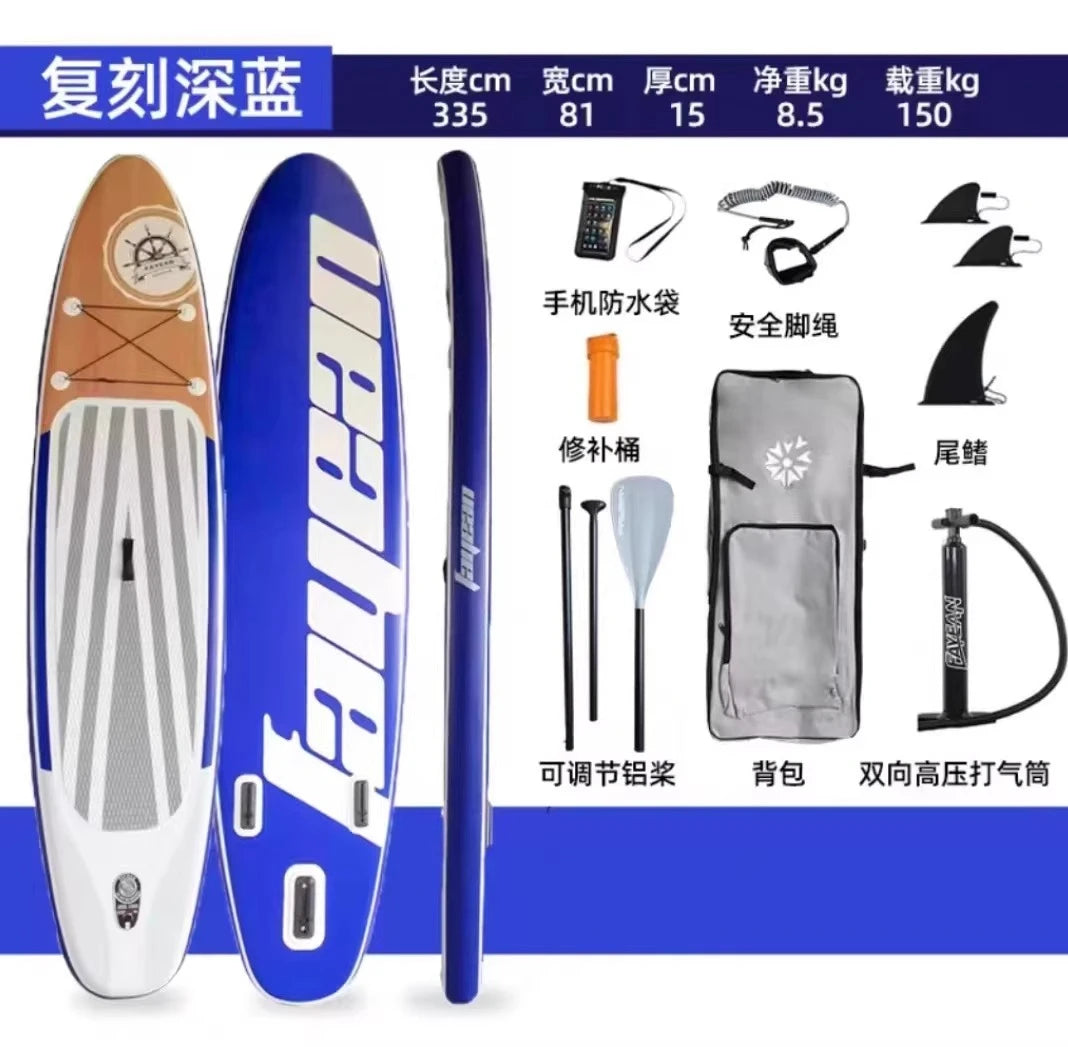 Double Layer Inflatable SUP Paddle Board - Racing Stand Up Paddleboard for Adults, Professional Water Surfboard