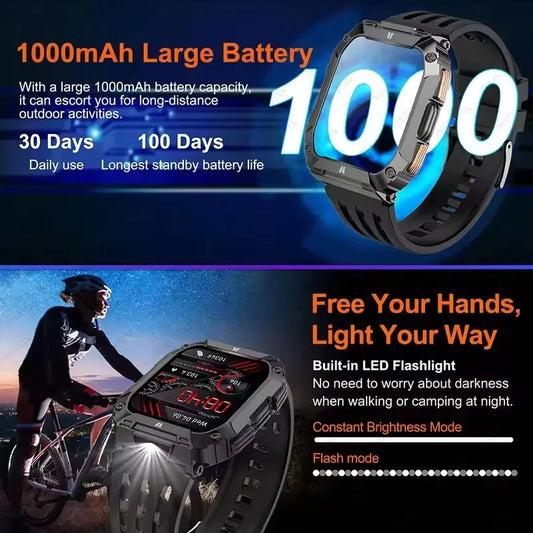 2026 New 1000mAh Battery Smart Watch Men 1.91" AMOLED Screen Men Outdoorsports Watch Waterproof Bluetooth Call Sports Smartwatch