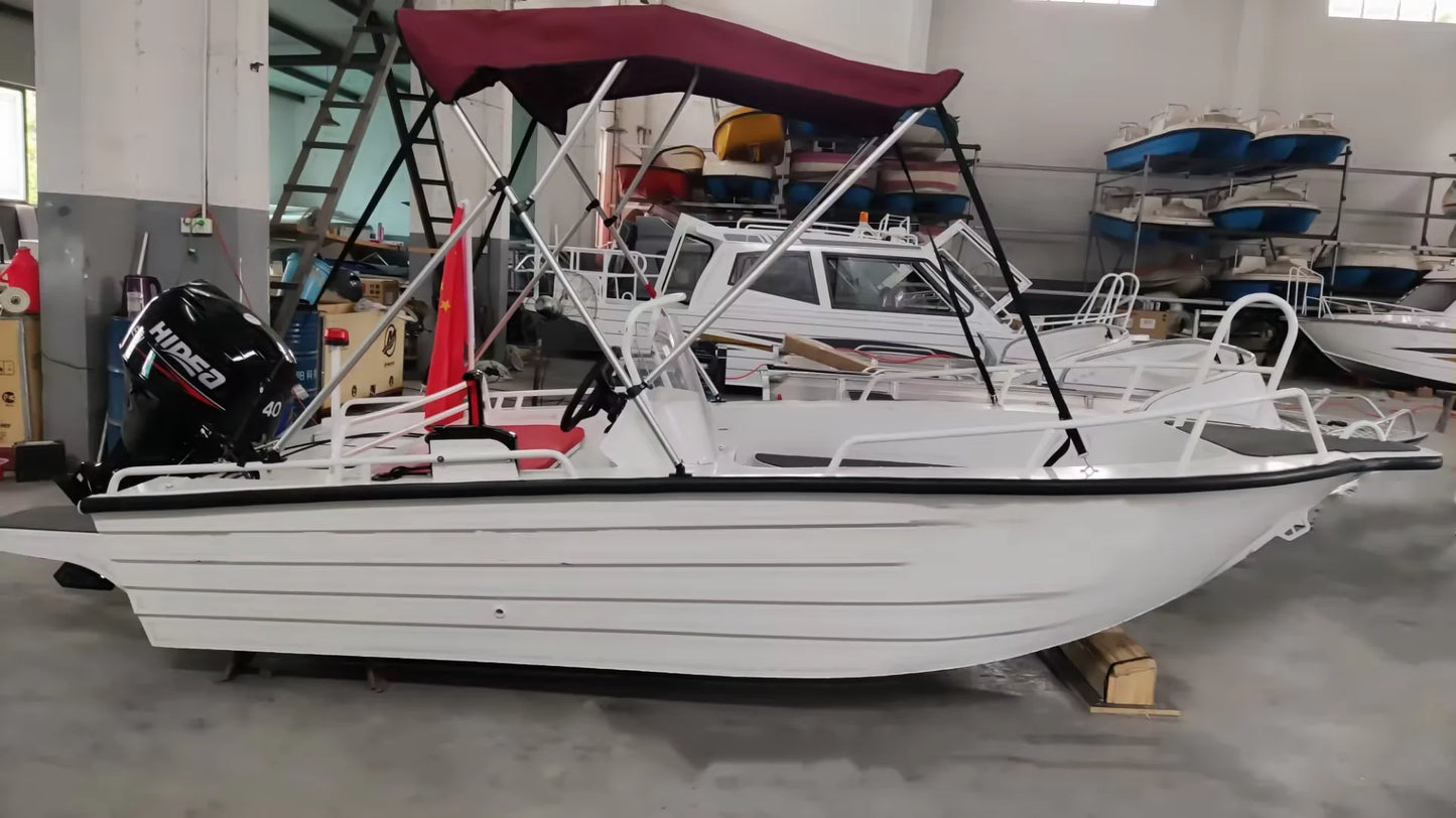 Best Value Aluminum Alloy Speedboat for 6-8 Passengers Comfortable Handrails for Fishing or Sports Yachting