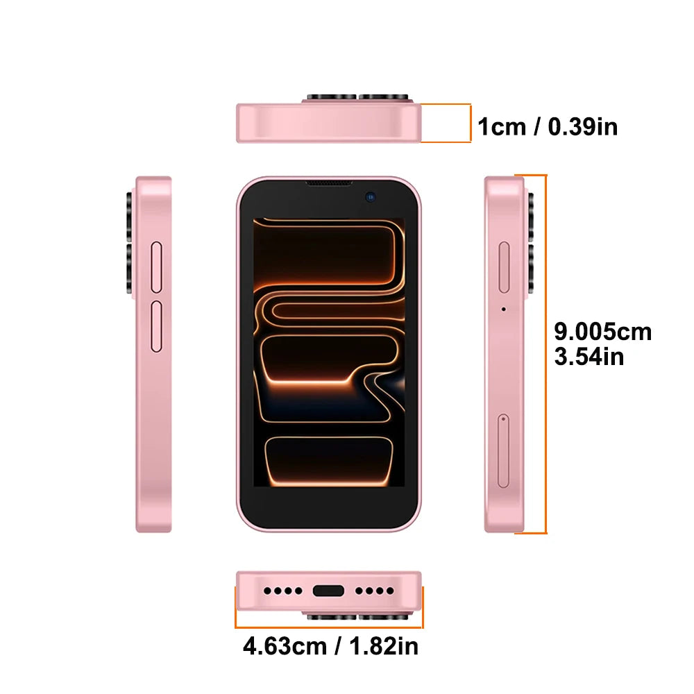 SOYES i17 Mini Smartphone 3.0" Display 2GB RAM 16GB ROM Dual SIM Standby Dual Camera Android 9.0 Multi Apps Support Small Phone