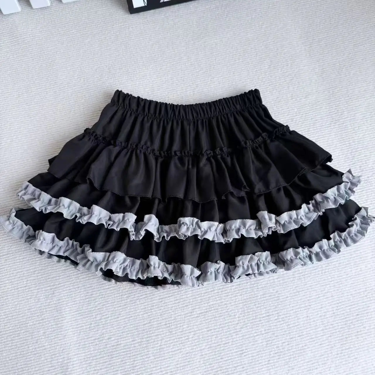 Women Pleated Bubble Mini Skirt Y2k Summer 2025 Korean Fashion Elastic Waist Puffy Short Skirt Girls Cute A Line Cake Skirt