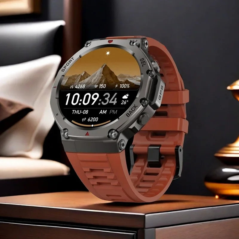 Original T-Rex 3 Military Smart Watch Bulit-in GPS Compass Altimeter Barometric 5ATM Waterproof AMOLED Bluetooth Call Smartwatch