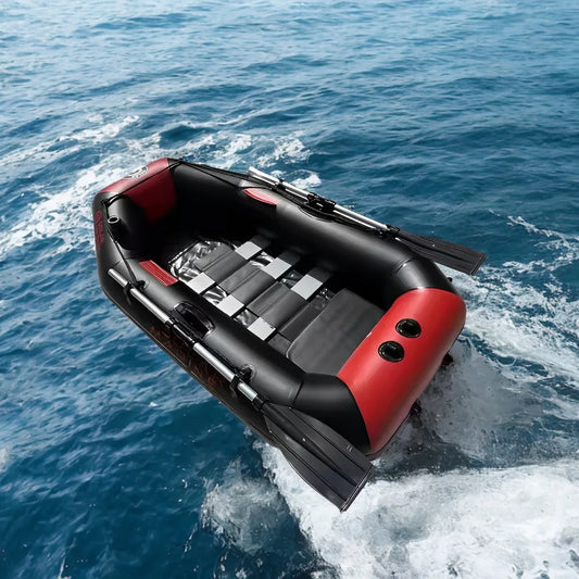 PVC Inflatable Fishing Boat Solarmarine 2M Single Person Racing Boats and Surfing Kayak Portable for Adult Outdoor Watersport
