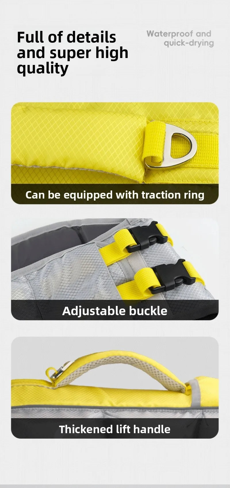 Dogs Life Jacket Enhanced Buoyancy Summer Seaside Swimwear Safety Vest Surfing Protection Products Pet Life Jackets Accessories