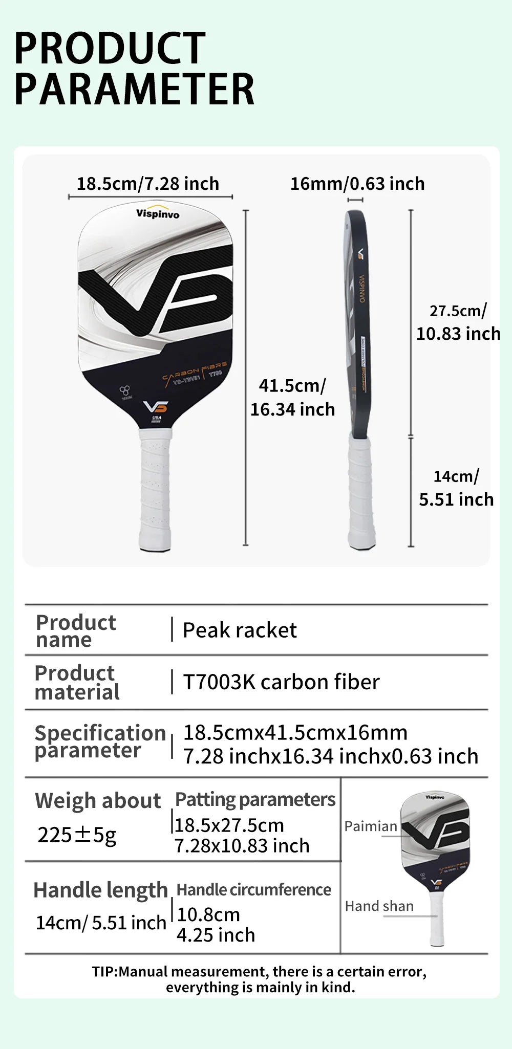 Professional Pickleball Paddle with Heat Press Process USAPA Certified Competition Level Pickleball Racquet for Sports Fitness
