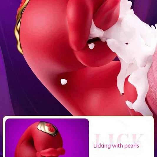 Vibrator Adult Sex Toys for Women 4 in 1 Tongue Thrusting Vibrators Dildo Sucking Clit Stimulator for Female Couples Adult Games