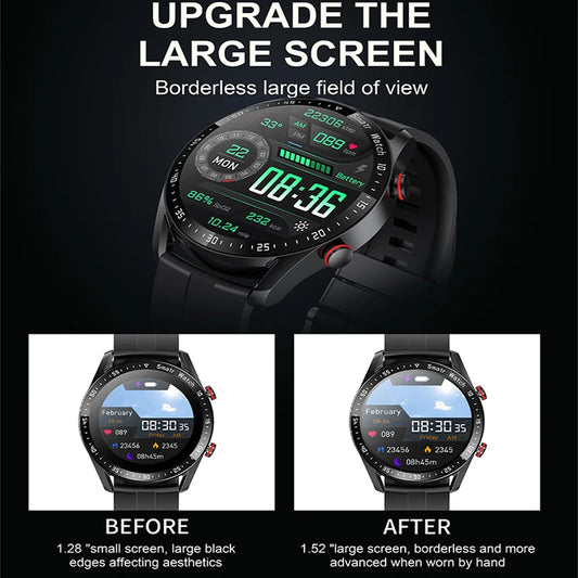 ECG+PPG Bluetooth Call Smart Watch Men Laser Health Blood Pressure Fitnes Sports Watches Man Sports Waterproof Smartwatch