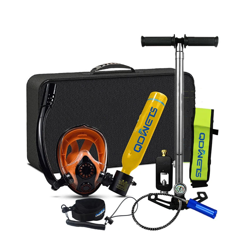 0.5L Mini Scuba Diving Tank 5-10 Minutes Lung Tank with diving mask Snorkel Air Snorkeling Equipment Outdoor Oxygen